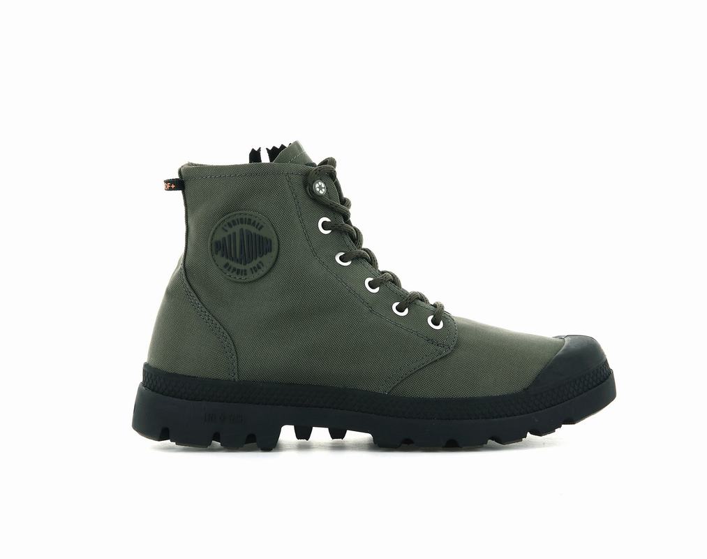 Palladium Pampa Recycle Lite+ Wp+z Men's Waterproof Boots Olive (SBKE59013)